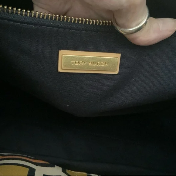 TORY BURCH X DAVID HICKS OCTAGON LARGE TOTE BAG